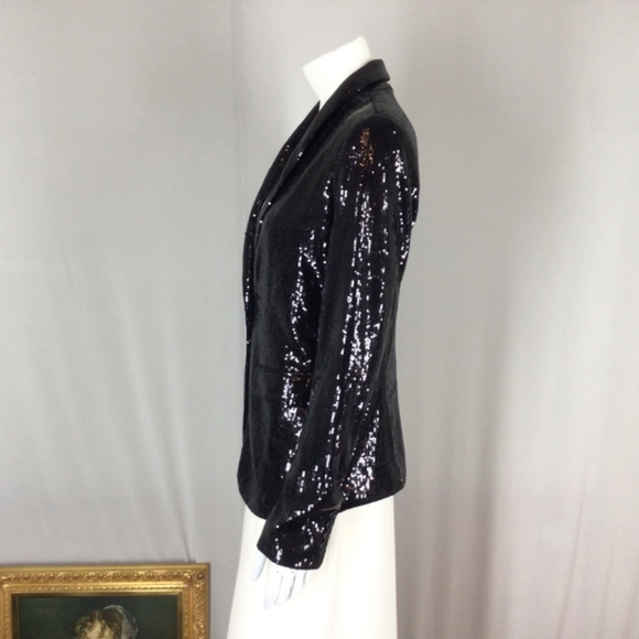*sold* Sequinned shawl collar jacket - Picture 3 of 8